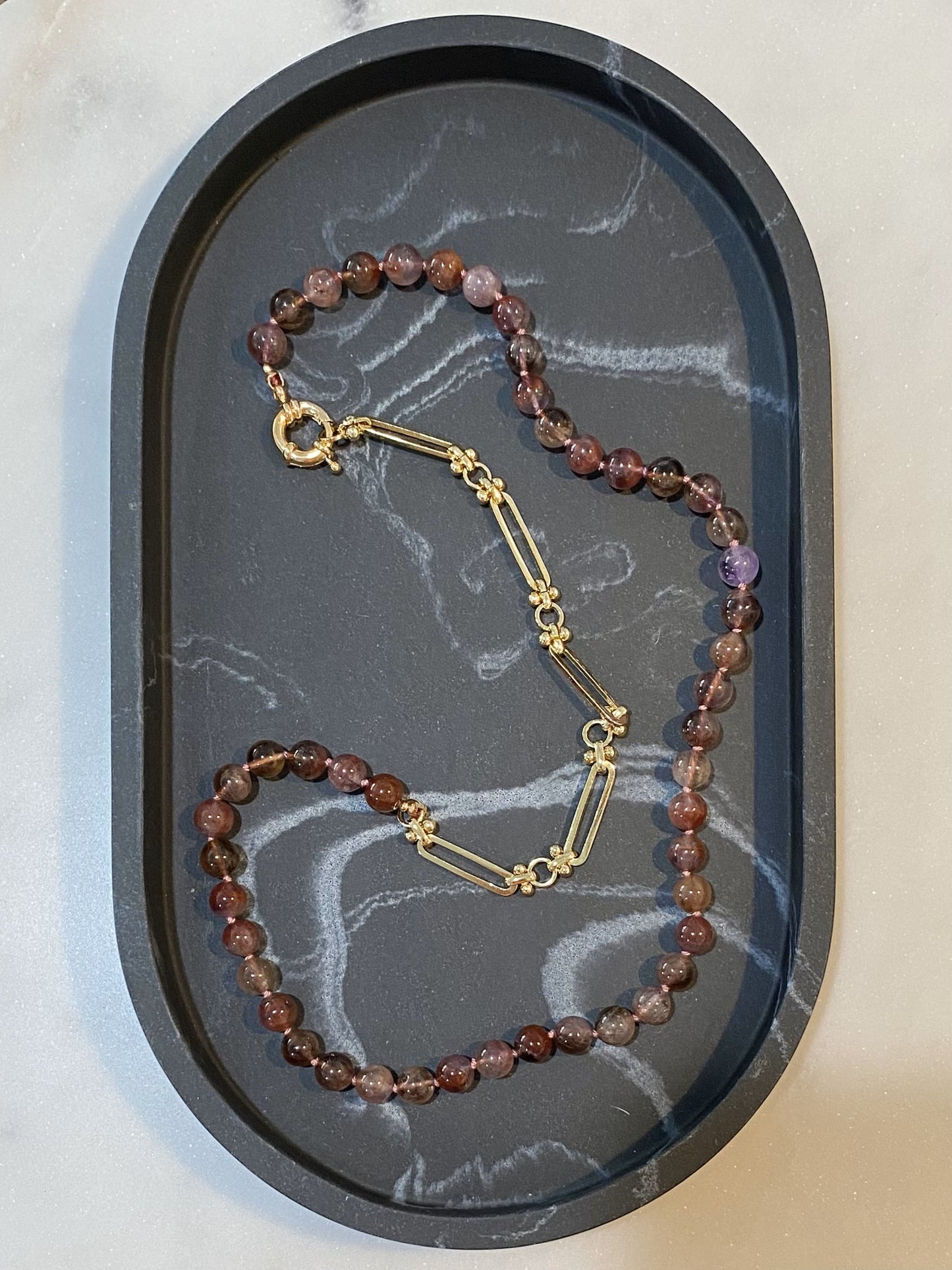 7mm Rare AA Auralite-23 Necklace