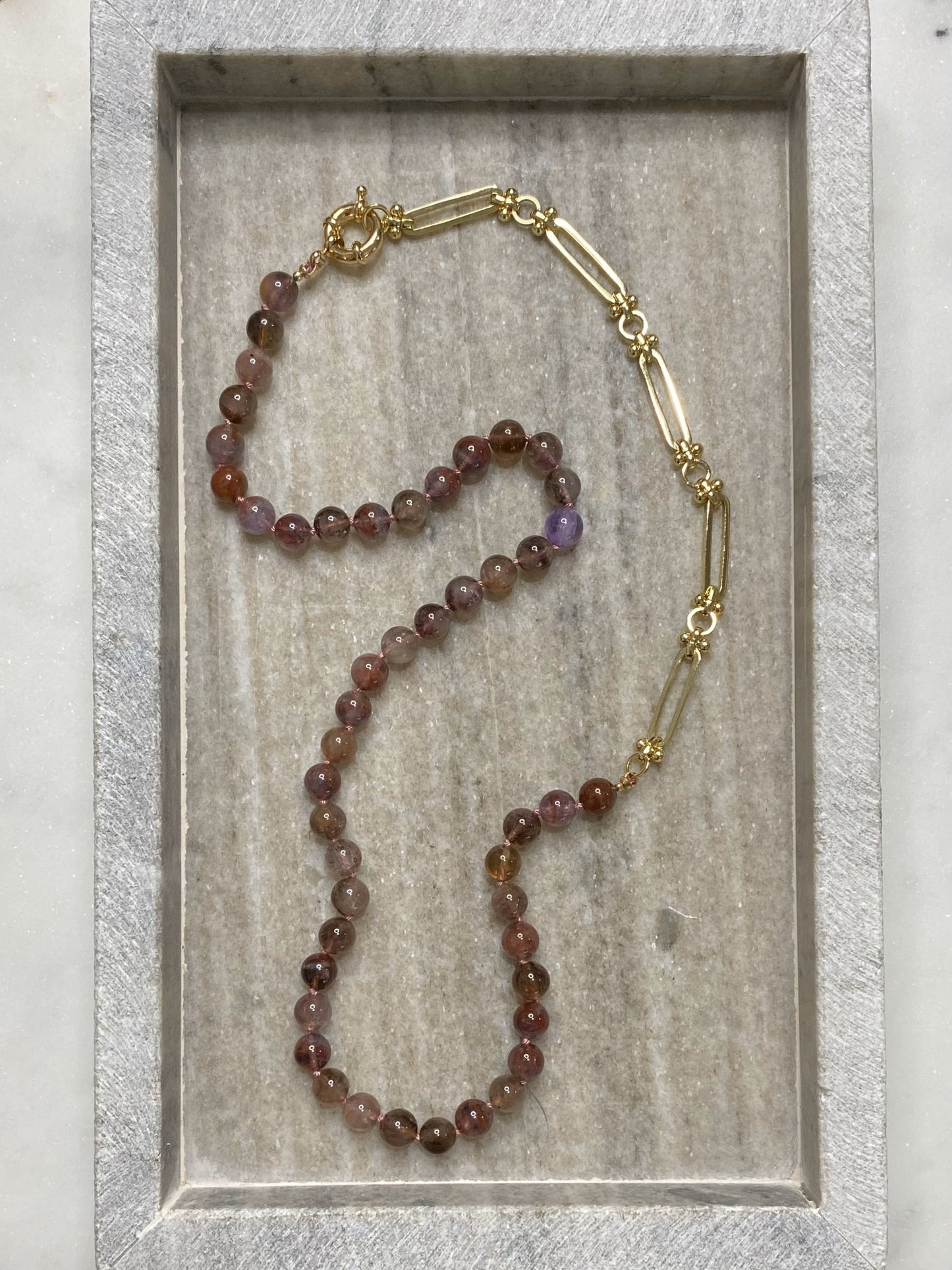 7mm Rare AA Auralite-23 Necklace