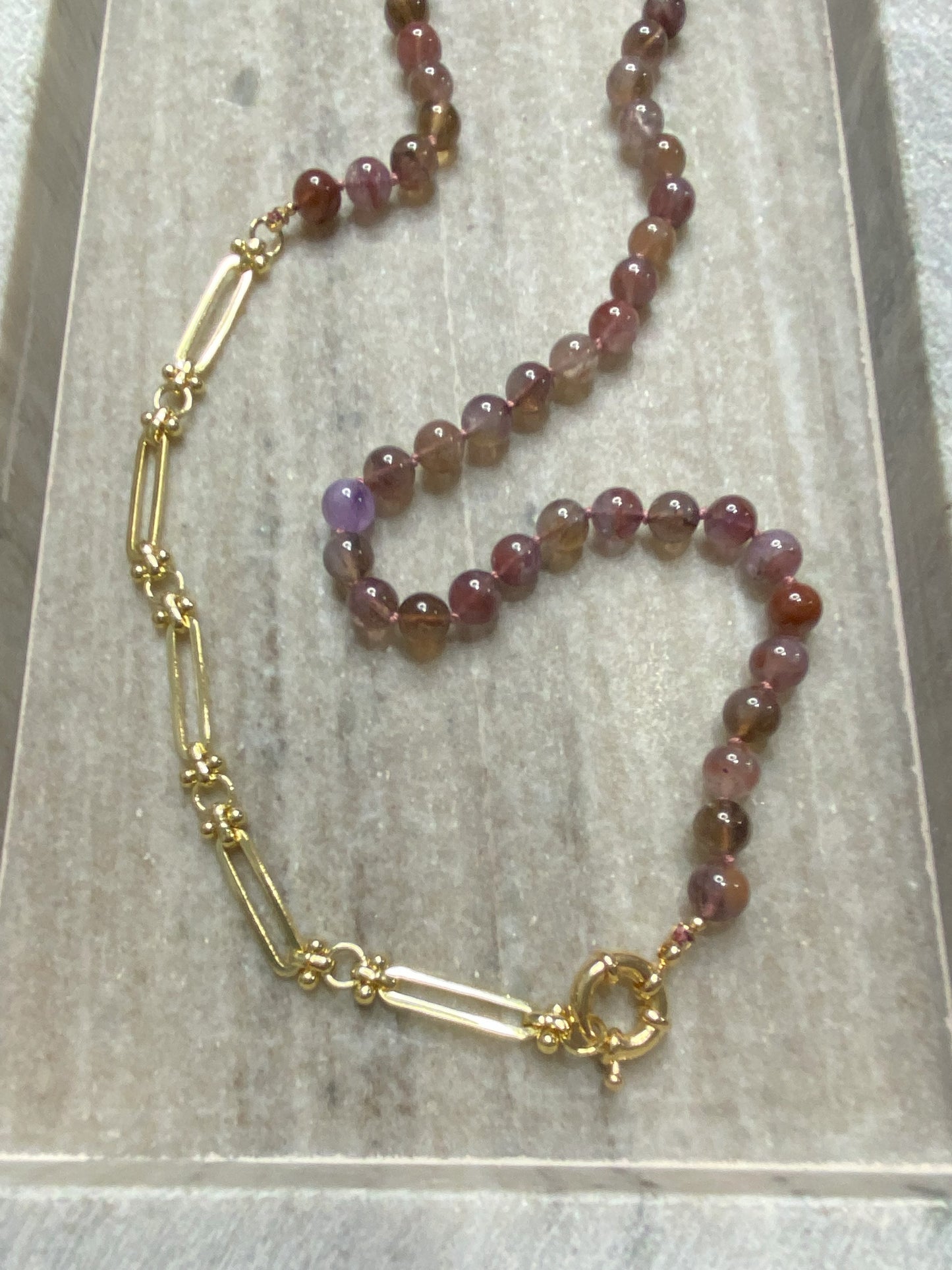 7mm Rare AA Auralite-23 Necklace