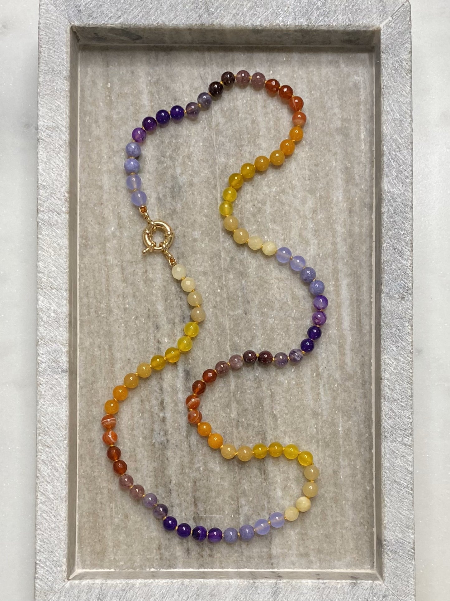6mm Autumn Ombre Necklace 2.0