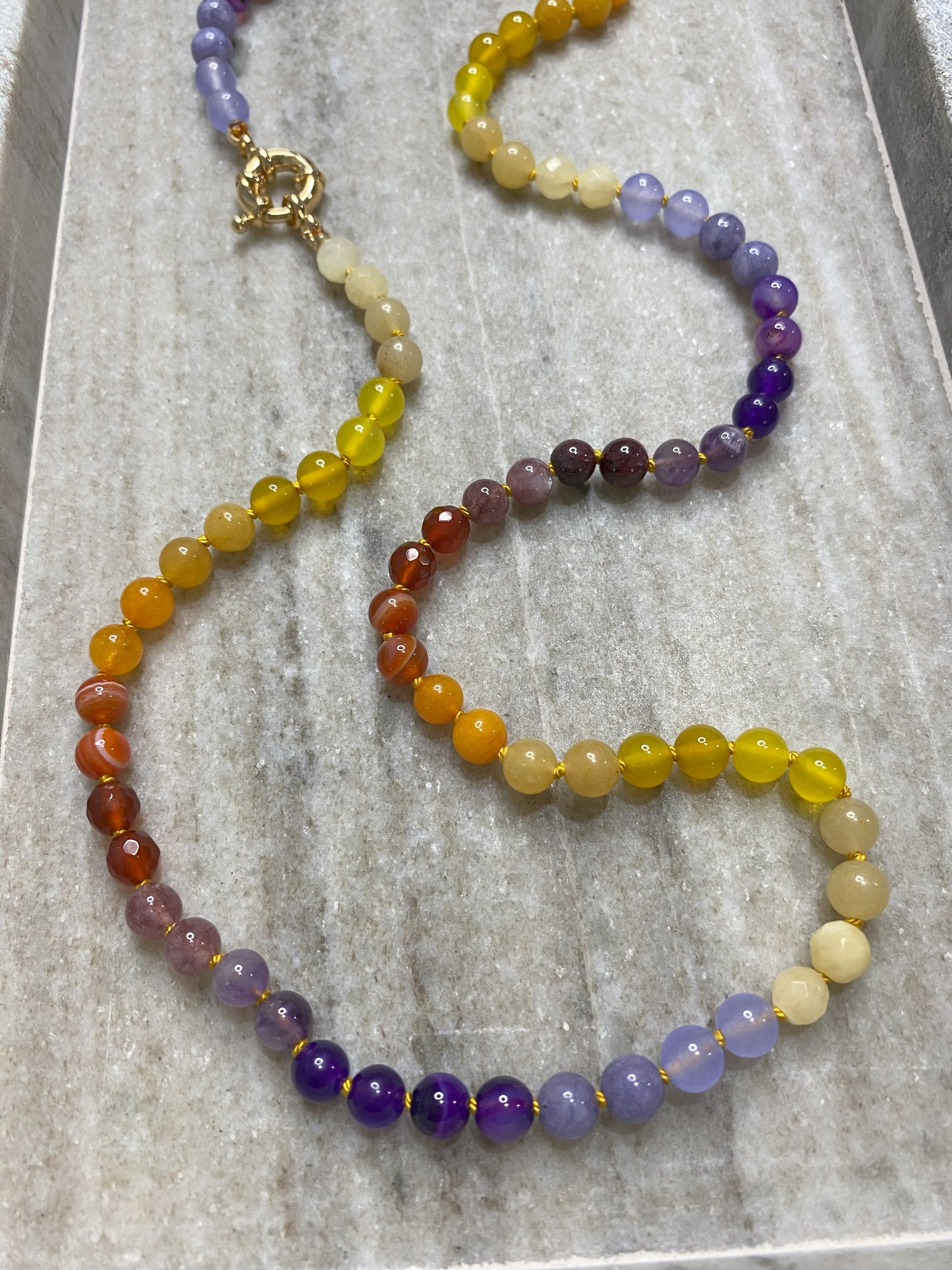 6mm Autumn Ombre Necklace 2.0