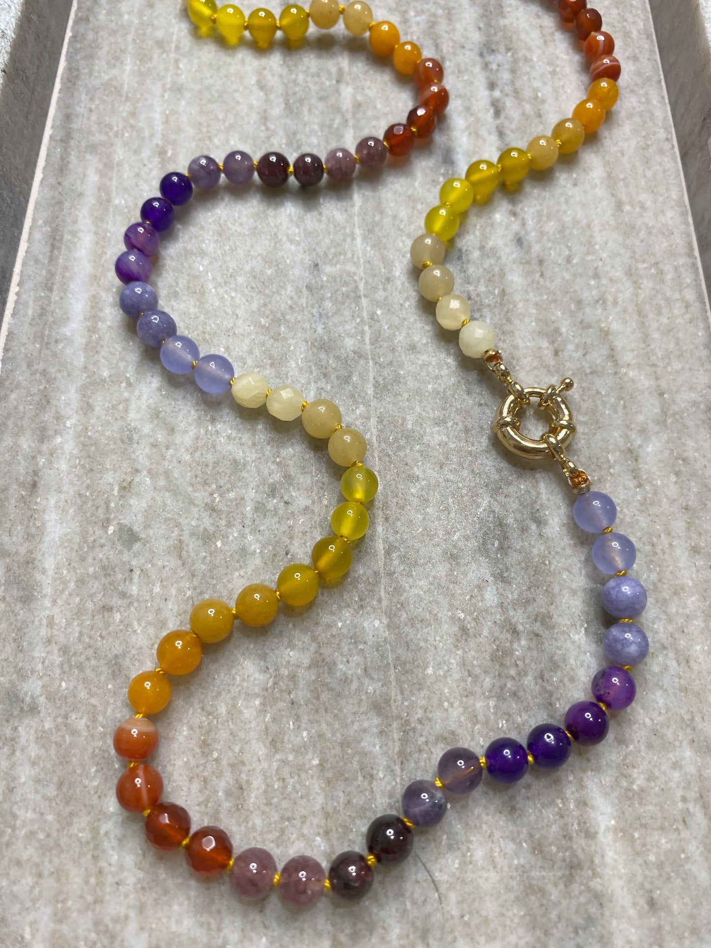 6mm Autumn Ombre Necklace 2.0