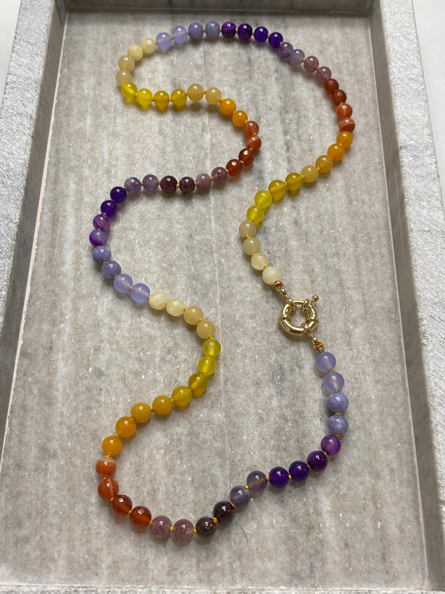 6mm Autumn Ombre Necklace 2.0