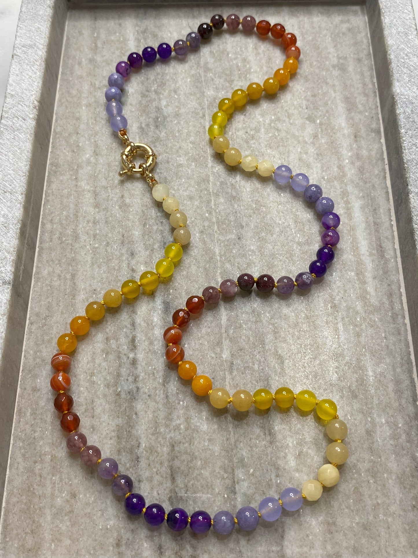 6mm Autumn Ombre Necklace 2.0