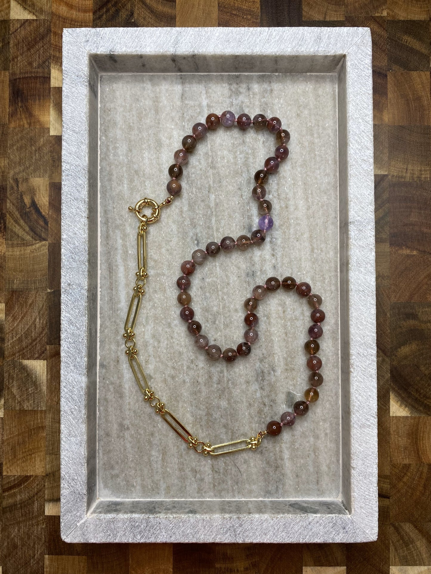 7mm Rare AA Auralite-23 Necklace