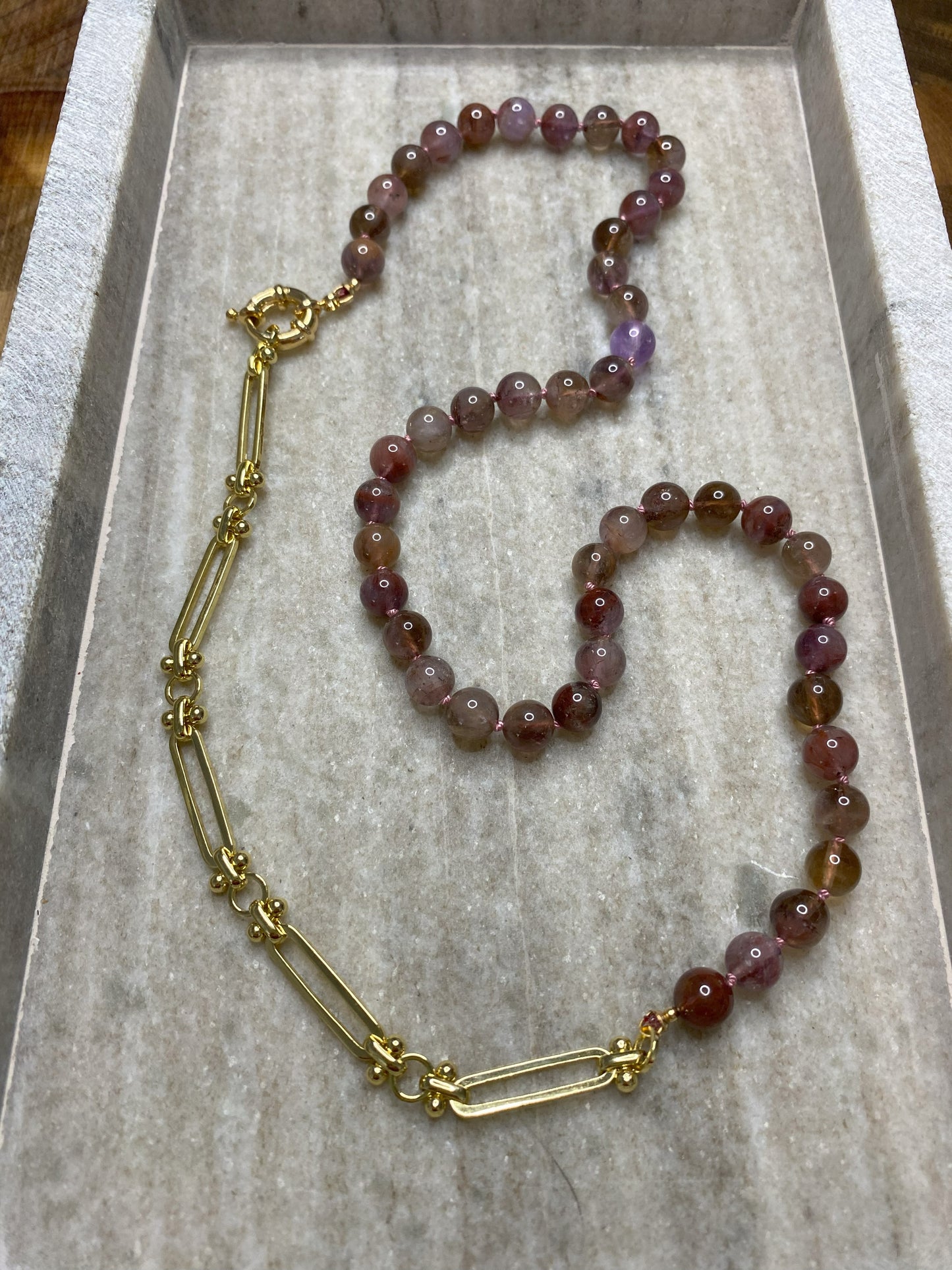 7mm Rare AA Auralite-23 Necklace