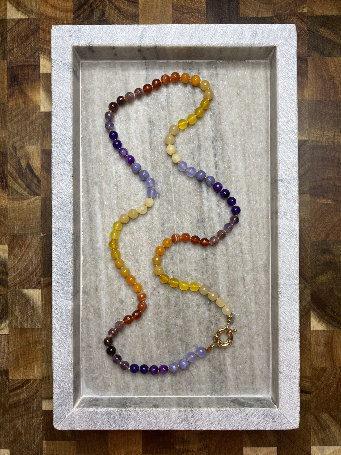 6mm Autumn Ombre Necklace 2.0