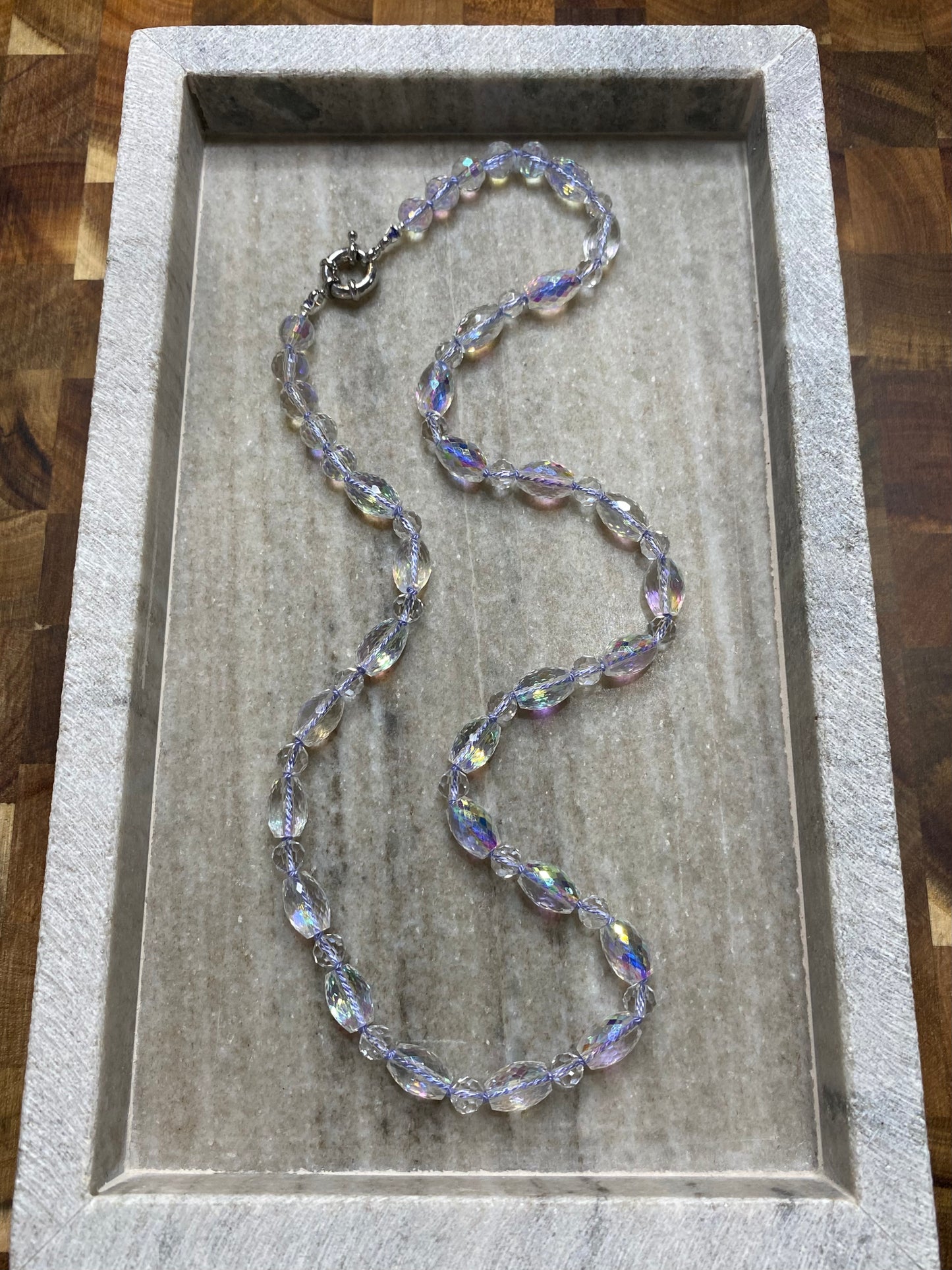 6-8mm Glittering Icicle Necklace