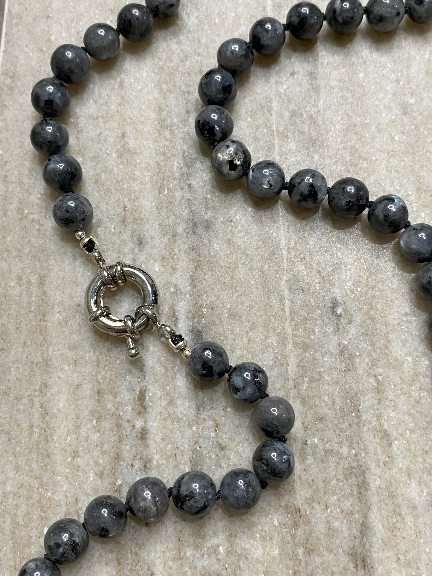 8mm Larvikite Necklace