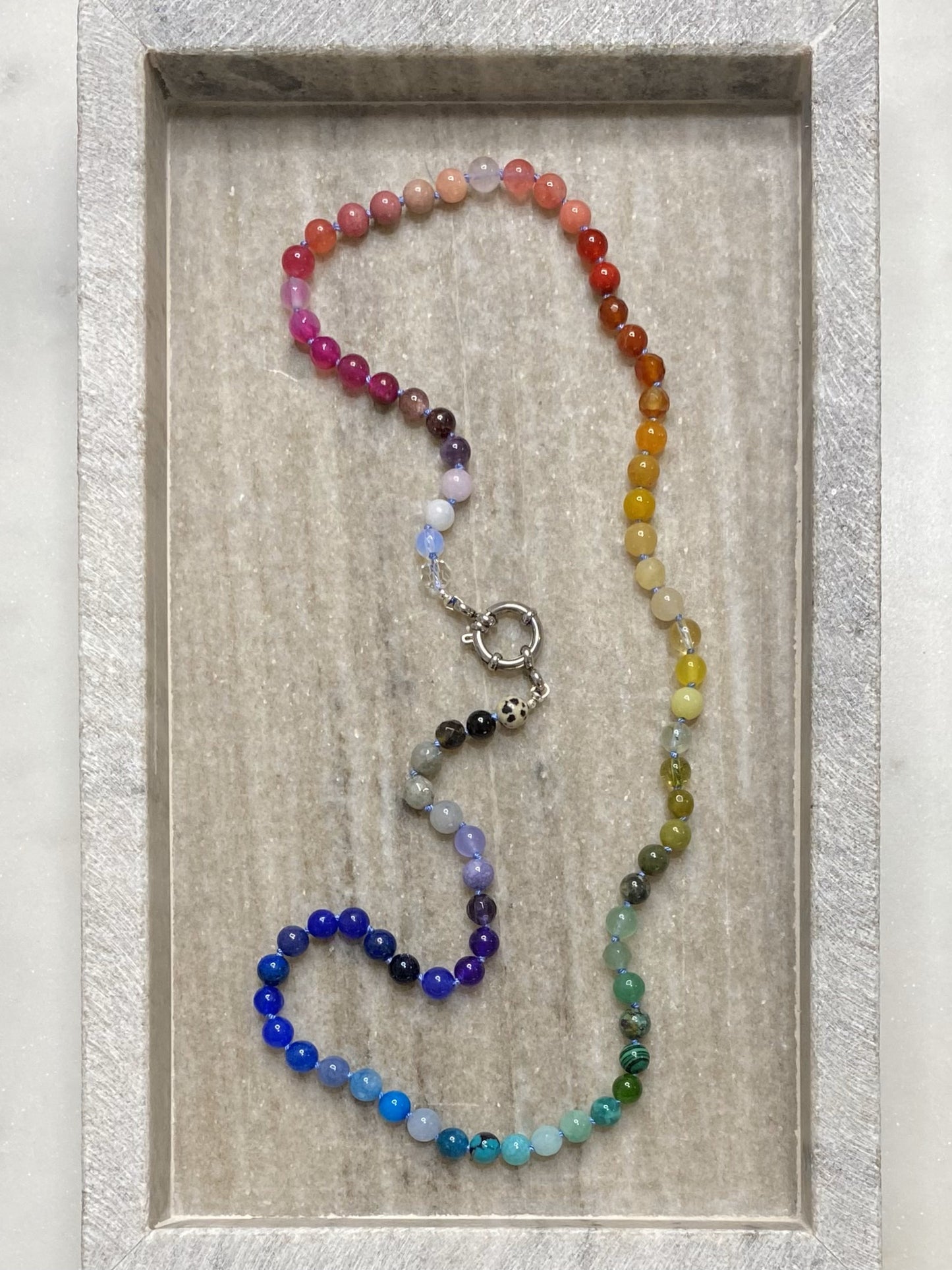 6mm Rainbow Ombre Necklace 1.0