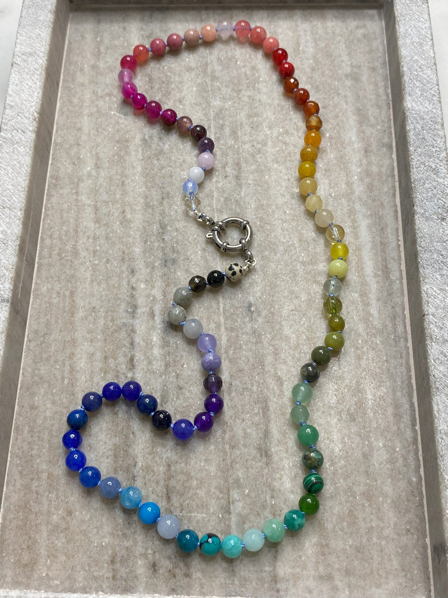 6mm Rainbow Ombre Necklace 1.0