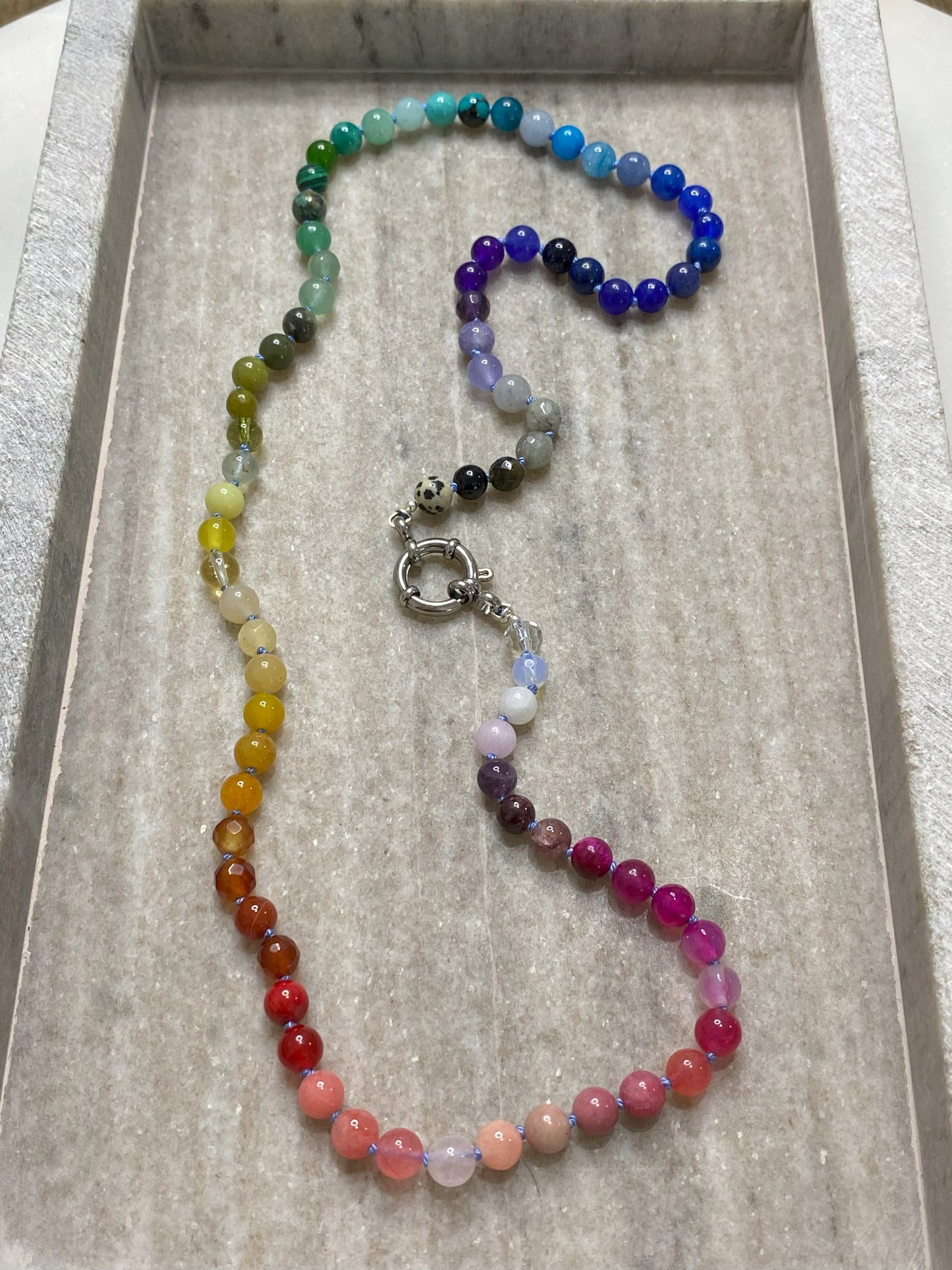 6mm Rainbow Ombre Necklace 1.0