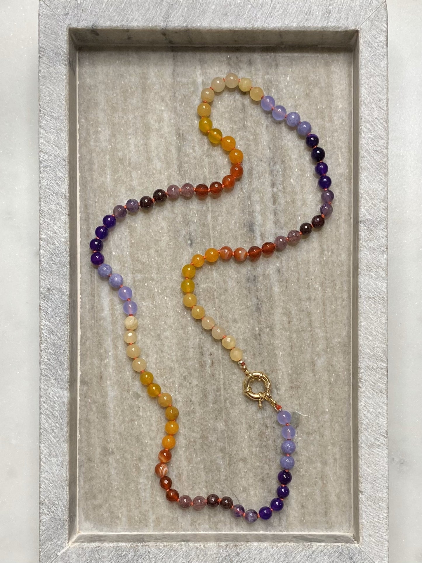 6mm Autumn Ombre Necklace 1.0