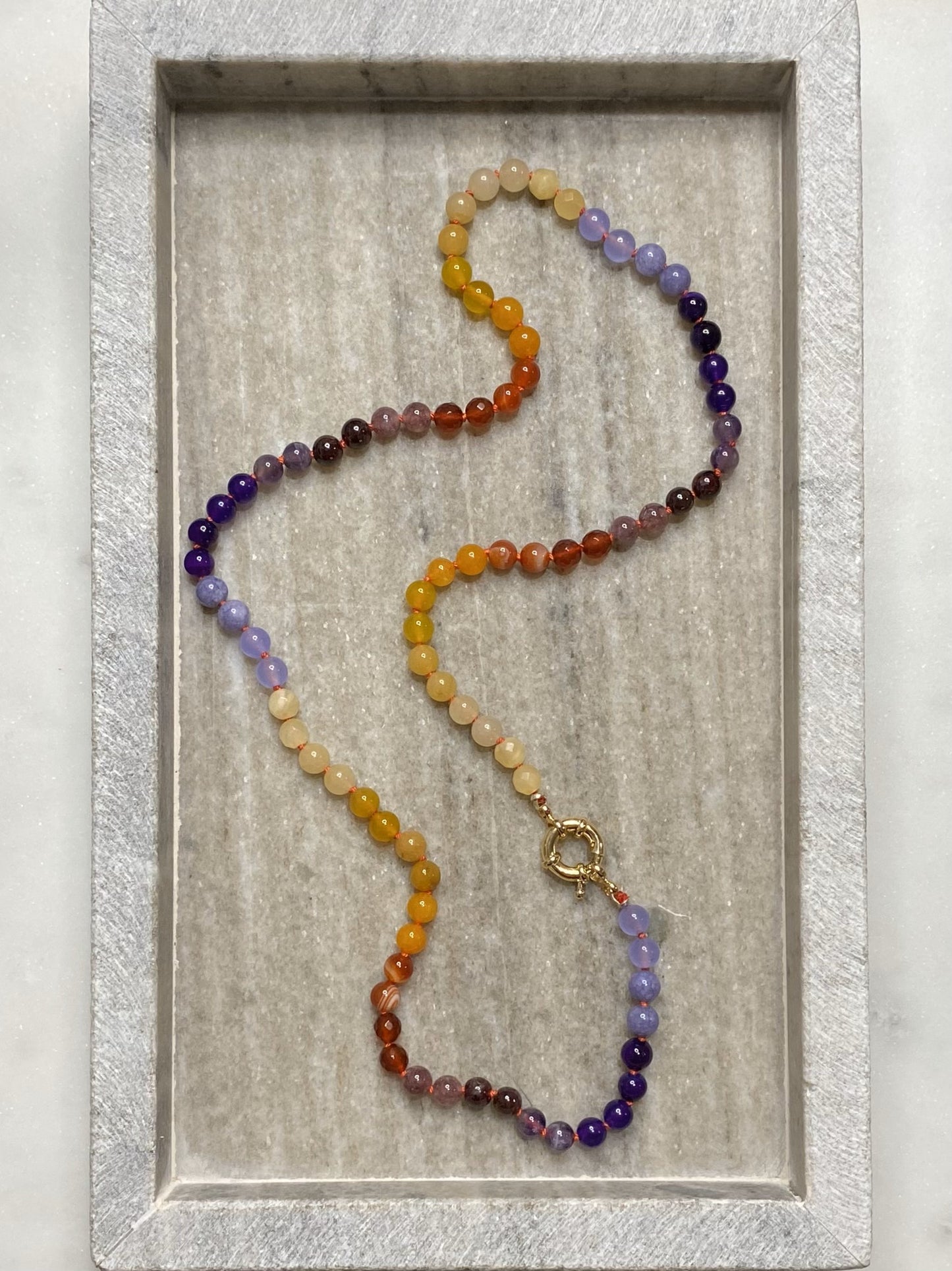 6mm Autumn Ombre Necklace 1.0