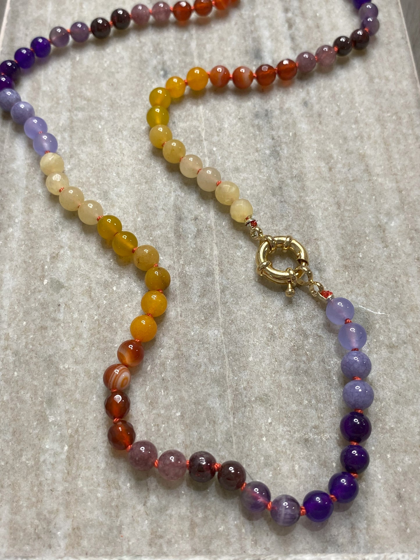 6mm Autumn Ombre Necklace 1.0