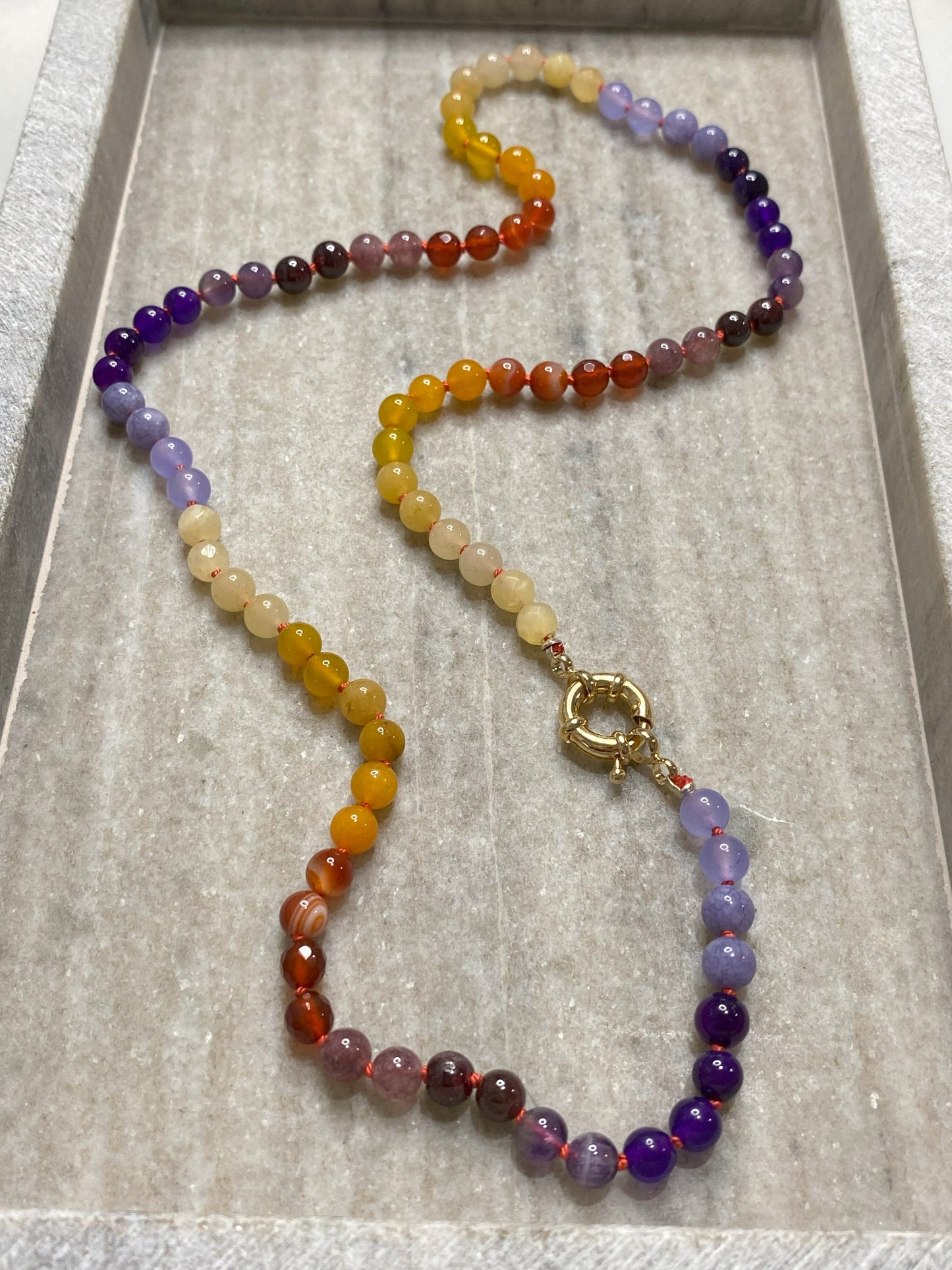 6mm Autumn Ombre Necklace 1.0