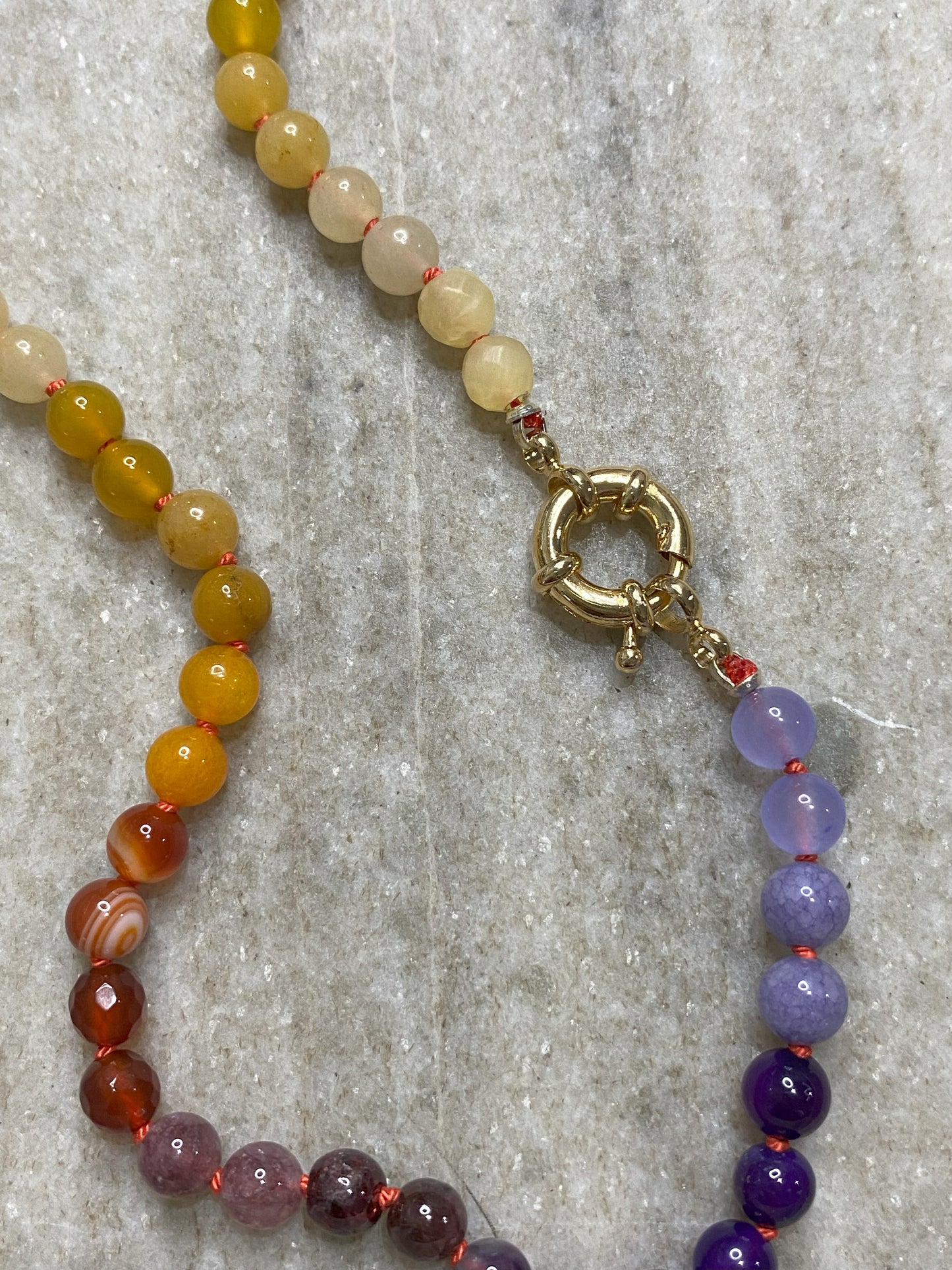 6mm Autumn Ombre Necklace 1.0