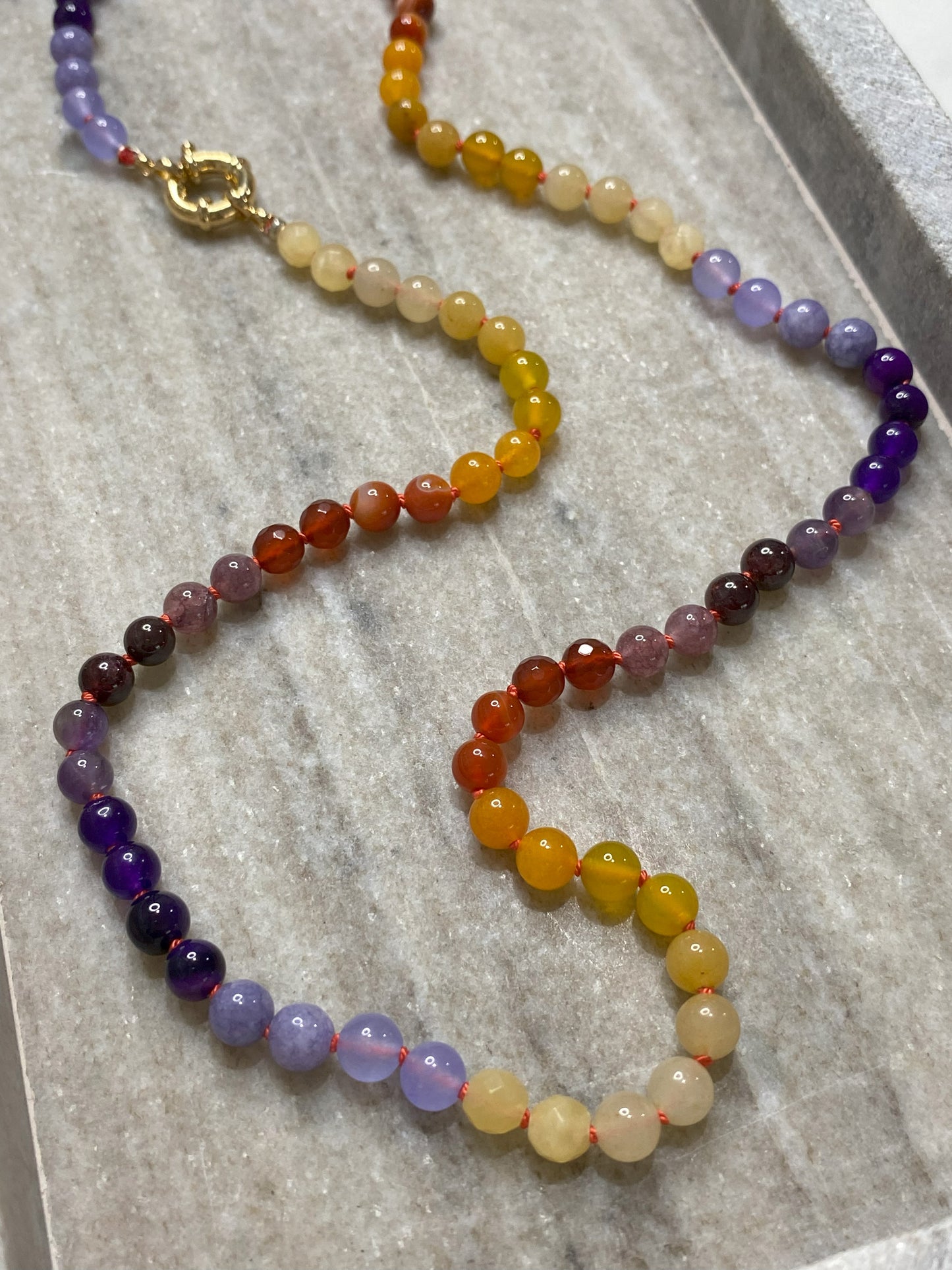 6mm Autumn Ombre Necklace 1.0