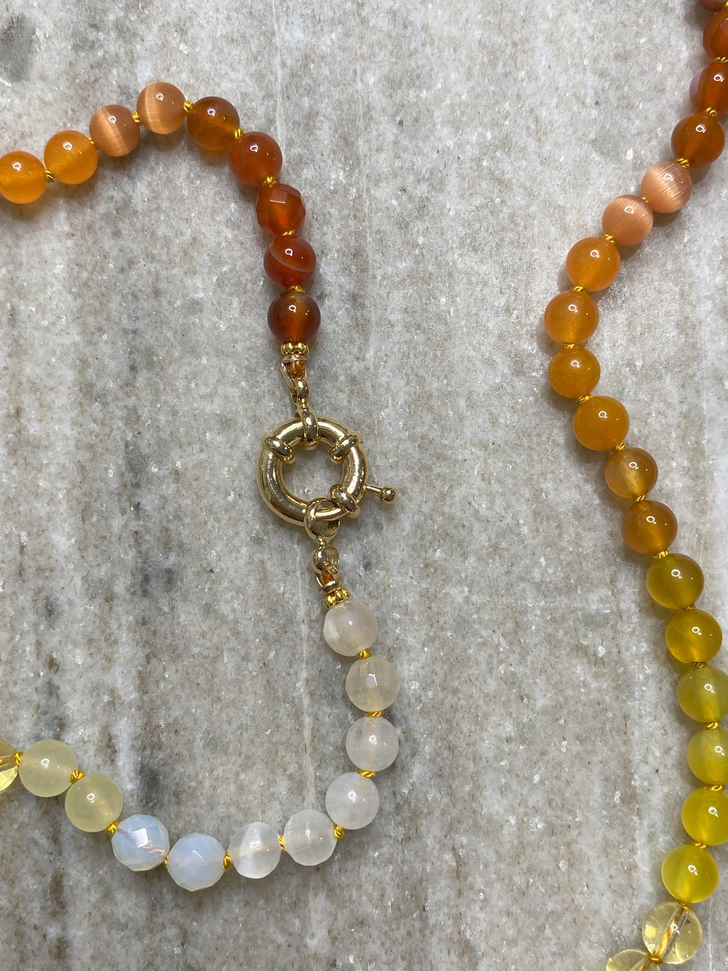 6mm Candy Corn Ombre Necklace