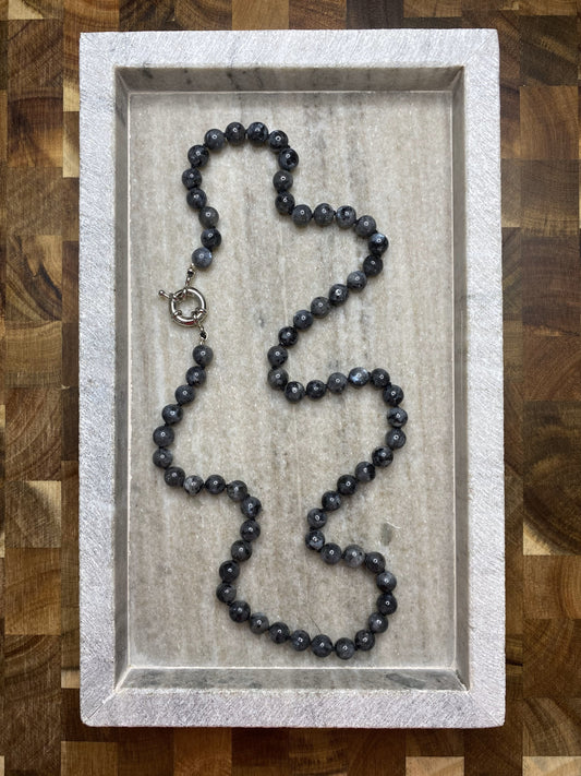 8mm Larvikite Necklace