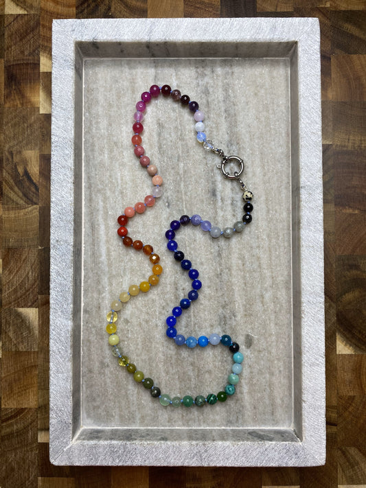 6mm Rainbow Ombre Necklace 1.0