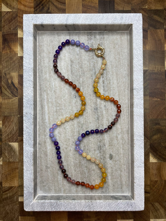 6mm Autumn Ombre Necklace 1.0