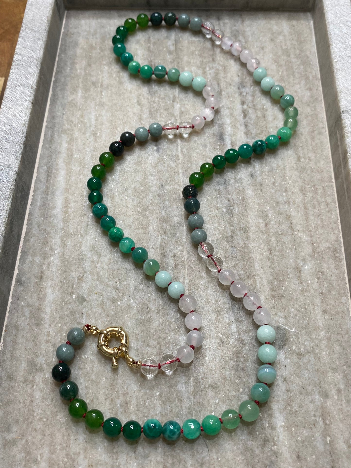 6mm Evergreen Ombre Necklace