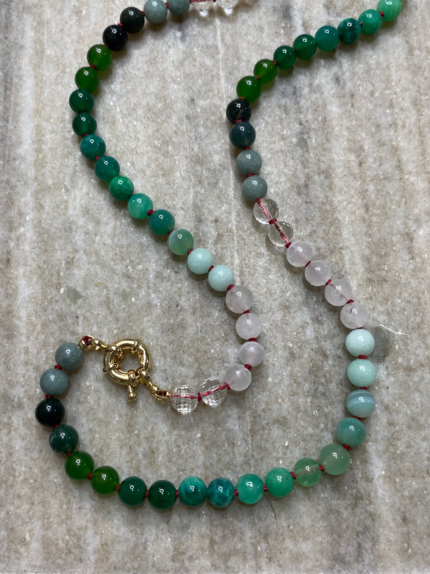 6mm Evergreen Ombre Necklace