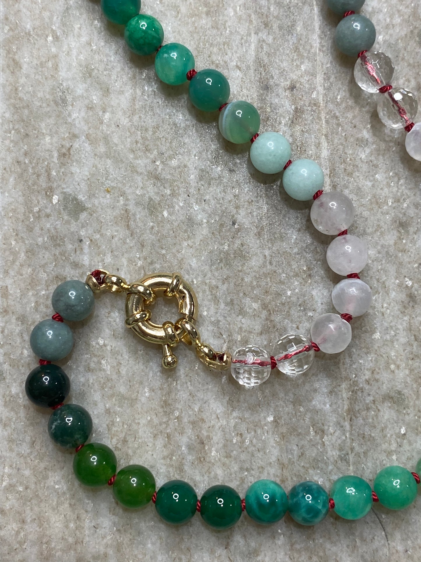 6mm Evergreen Ombre Necklace
