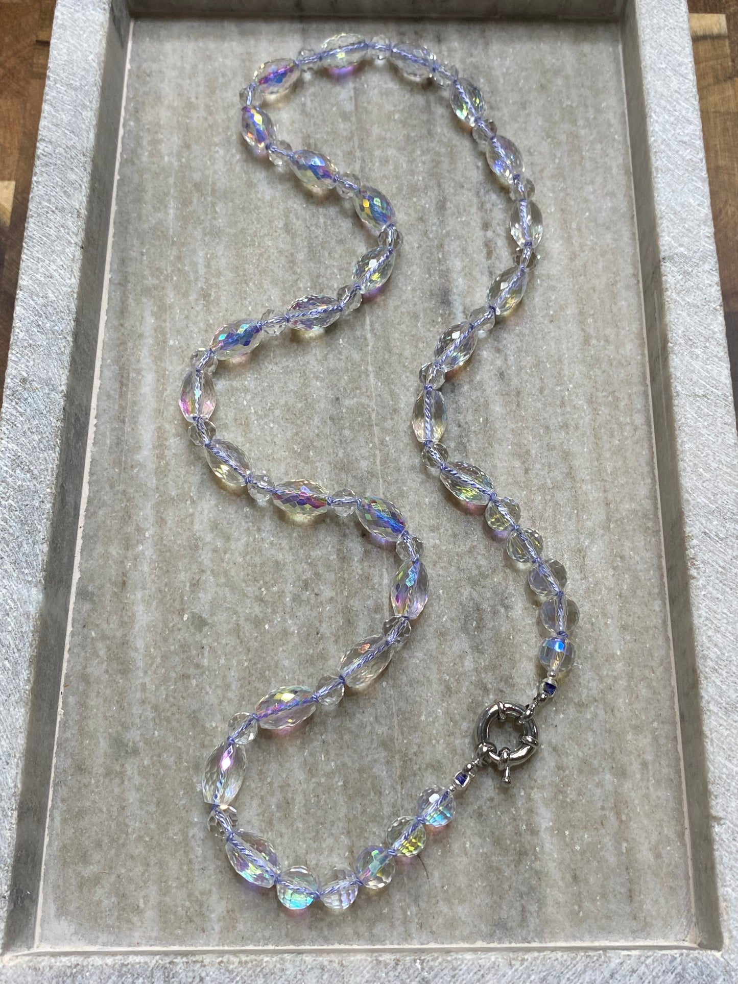 6-8mm Glittering Icicle Necklace
