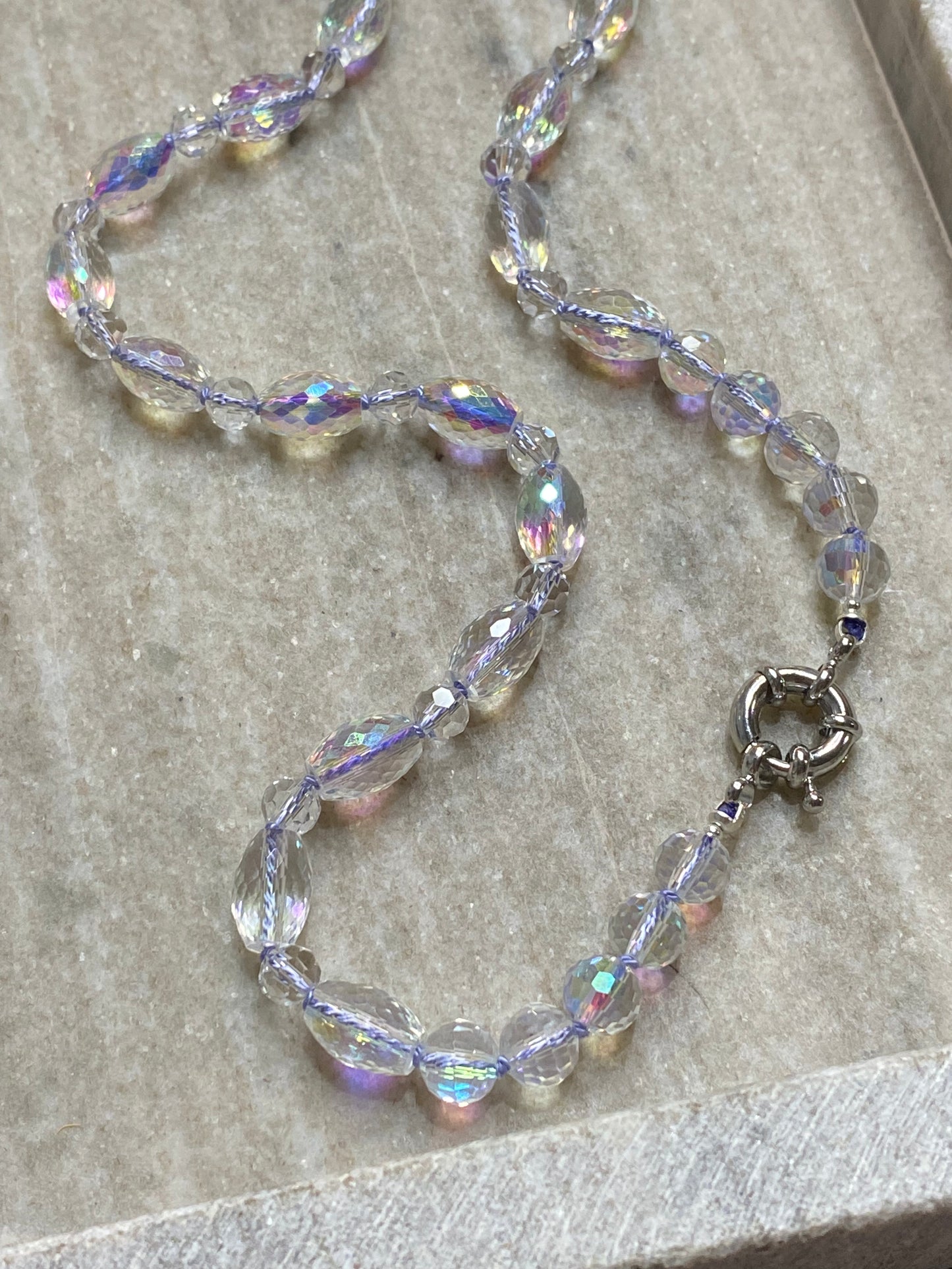 6-8mm Glittering Icicle Necklace