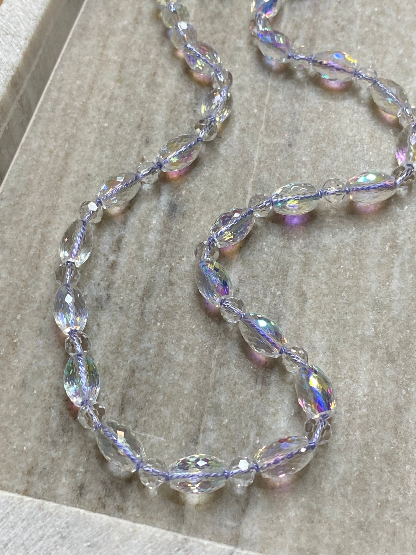 6-8mm Glittering Icicle Necklace